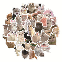 Kawaii Cat Stickers 10/30/60PCS for Laptop, Phone, Guitar, Car, Bike, Skateboard, Kids Toy (ONLINE ORDER ONLY)