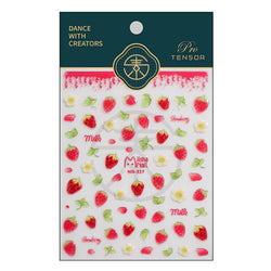 Cute Fresh Fruit Lovely Red Strawberry Grape Cherry Peach 3D Jelly Design Dopamine Self Adhesive Nail Art Sticker Manicure Decal (Online Order Only)