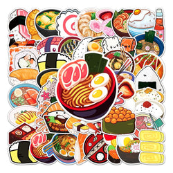 50Pcs Cute Japanese Cartoon Waterproof Vinyl Stickers for Skateboard Snowboard (ONLINE ORDER ONLY)