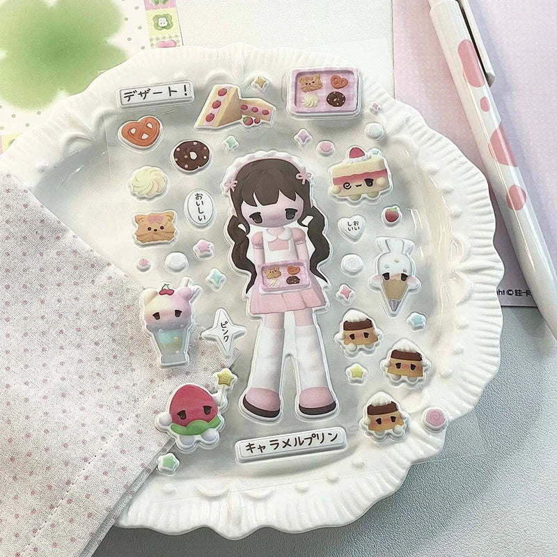 Ins Cute Model Bubble Sticker for Phone Camera Luggage Journal Sticker Kawaii Decoration Sticker Gift (ONLINE ORDER ONLY)