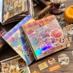 30 Pages Cute Y2K Japanese Food Cut Film Sticker Book Journal Handbook Scrapbooking Kawaii Decoration Sticker Gift (ONLINE ORDER ONLY)