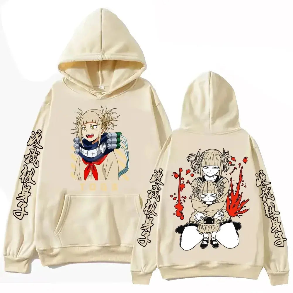Himiko Toga Hoodie: Oversized MHA Anime Fleece 2026 (ONLINE ORDER ONLY)