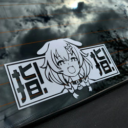 Korone Inugami decal,JAPANESE JDM style decal,anime decal,high quality sticker for cars windows !For a Unique look! (ONLINE ORDER ONLY)