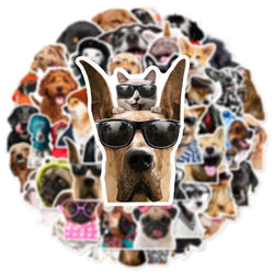 10/30/50PCS Kawaii Dog Hat PVC Sticker Aesthetic DIY Decoration Scrapbooking Accessories Stationery School Supplies for Kids (ONLINE ORDER ONLY)