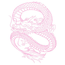 Anime Detachment Car Sticker Dragon Body Big Picture Decoration Body Movement Style Die Cutting Waterproof PVC Vinyl Decals (ONLINE ORDER ONLY)