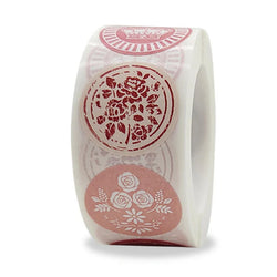 500pcs Envelope Seal Labels with 8 Flower Patterns Stickers Self Adhesive Sticker Labels for Party Decor,Birthday,Wedding (Online Order Only)