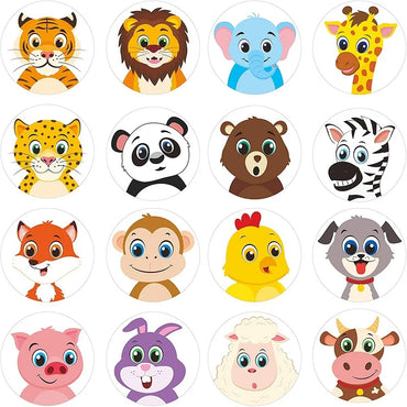 100-500pc Stickers for Children Kids Rolling Animal Roll Dog Stickers Small Packaging Pack Stickers Photocard Decor Lables (ONLINE ORDER ONLY)