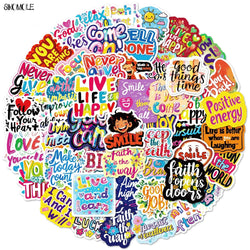 Healing Style Inspirational Sticker Quotes for DIY Kids Decoration Stationery Decals (ONLINE ORDER ONLY)