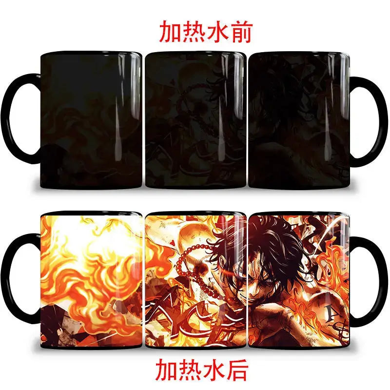 One Piece Color Changing Mug: Nika Luffy & Ace Magic Cup (ONLINE ORDER ONLY)