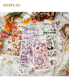 2 Sheets Cute Lolita Girl Decoration Sticker Aesthetics Hand Account DIY Collage Material Kawaii Stationery Scrapbooking Sticker (Online Order Only)