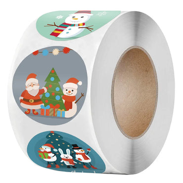 100-500Pcs New Merry Christmas Stickers Gift Packaging Seal Labels for New year decor, Greeting cards, Candy bags Stickers (ONLINE ORDER ONLY)