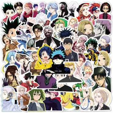 50pcs Anime Character Stickers for Helmets, Walls, DIY Decor (Online Order Only)