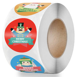 100-500pcs Merry Christmas Handmade Sticker Gift Box Package Santa Thank You Label Sealing Stickers Wedding Party Supplies (Online Order Only)