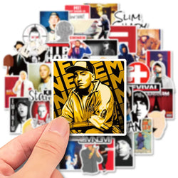 Eminem Rapper Stickers for Phone Laptop Luggage Skateboard Decals Gift (ONLINE ORDER ONLY)