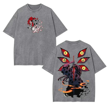 Demon Slayer Kokushibo Graphic T-shirt Harajuku Vintage (ONLINE ORDER ONLY)