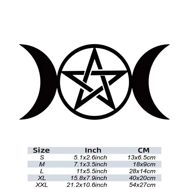 Wiccan Double Moon Goddess STICKERs，Perfect for Automobiles, Motorcycles, Trucks & Laptops! (ONLINE ORDER ONLY)