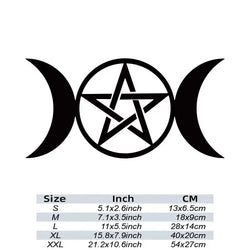 Wiccan Double Moon Goddess STICKERs，Perfect for Automobiles, Motorcycles, Trucks & Laptops! (ONLINE ORDER ONLY)