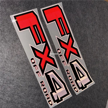 2x Car Styling Stickers Decal for FX4 Off Road Adventure Auto Tail Truck Pickup F150 Bedside F Truck Super Duty F250 F350 F450 (Online Order Only)