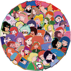 Flat Design Cartoon Stickers 10/30/50pcs for Skateboard Helmet Fridge Guitar Car (ONLINE ORDER ONLY)