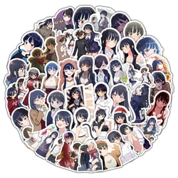 10/30/50PCS Anime The Dangers in My Heart Stickers Graffiti Waterproof Sticker Luggage Phone Notebook Guitar Cup Laptop Decals (ONLINE ORDER ONLY)