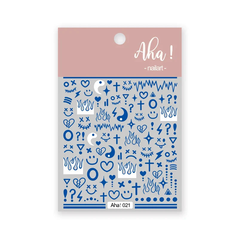 Japanese Style Little Daisy 3D Nail Stickers Summer White Florals Petals Flowers Back Glue Decals Cute Five Petals Manicure Tips (ONLINE ORDER ONLY)