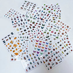30pcs/Set Y2K 3D Cute Insect Nail Stickers Chic Dragonfly Spider Insect Butterfly Design Sliders Ladybug Beetle Manicure Decals* (Online Order Only)