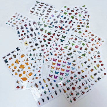 30pcs/Set Y2K 3D Cute Insect Nail Stickers Chic Dragonfly Spider Insect Butterfly Design Sliders Ladybug Beetle Manicure Decals* (Online Order Only)