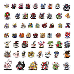 10/30/55PCS Digimon Cartoon Stickers Kids Toys Sticker Scrapbook Luggage Laptop Guitar Car Bike Skateboard Japan Anime Decals (ONLINE ORDER ONLY)
