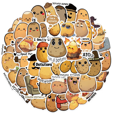 Potato Stickers Pack for Suitcase, Skateboard, Laptop, Phone, Car, DIY (ONLINE ORDER ONLY)