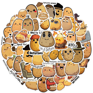 Potato Stickers Pack for Suitcase, Skateboard, Laptop, Phone, Car, DIY (ONLINE ORDER ONLY)