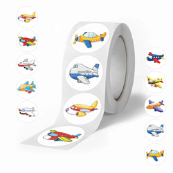 500pcs/roll Kids Stationery Stickers Birthday Party Back ground Fruits Balloon Happy Banner Refrigerator Vegetable Stickers Toys (Online Order Only)