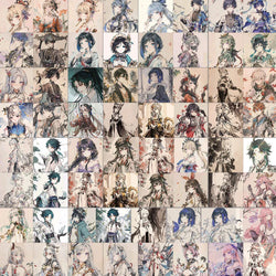 Genshin Impact Anime Stickers Pack - Laptop, Guitar, Phone, Car, Waterproof (Online Order Only)