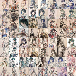 Genshin Impact Anime Stickers Pack - Laptop, Guitar, Phone, Car, Waterproof (Online Order Only)
