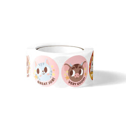 100-500pcs Cute Cartoon Animals Reward Stickers School Teacher Supplies Classic Toy Gift Sealing Decor Stationery Sticker (Online Order Only)