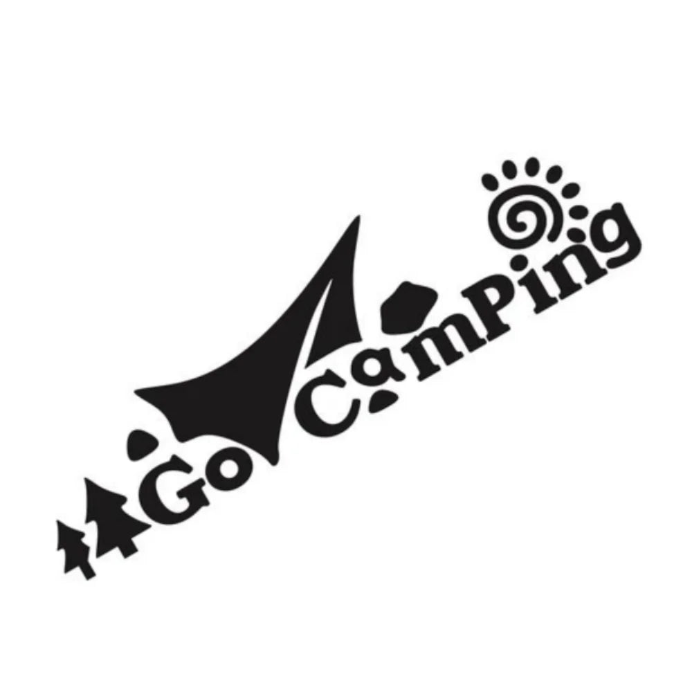 Creative Go Camping Decor Stickers Car Body Decoration Van Camping Rv Caravan Motorhome Vehicle Vinyl Auto Tuning Car Sticker (ONLINE ORDER ONLY)