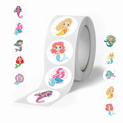 500pcs/roll Kids Stationery Stickers Birthday Party Back ground Fruits Balloon Happy Banner Refrigerator Vegetable Stickers Toys (Online Order Only)