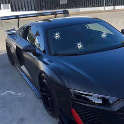 Bullet hole simulation decal, creative and funny sticker, can be used on the front and rear windshields, side windows of cars. (ONLINE ORDER ONLY)