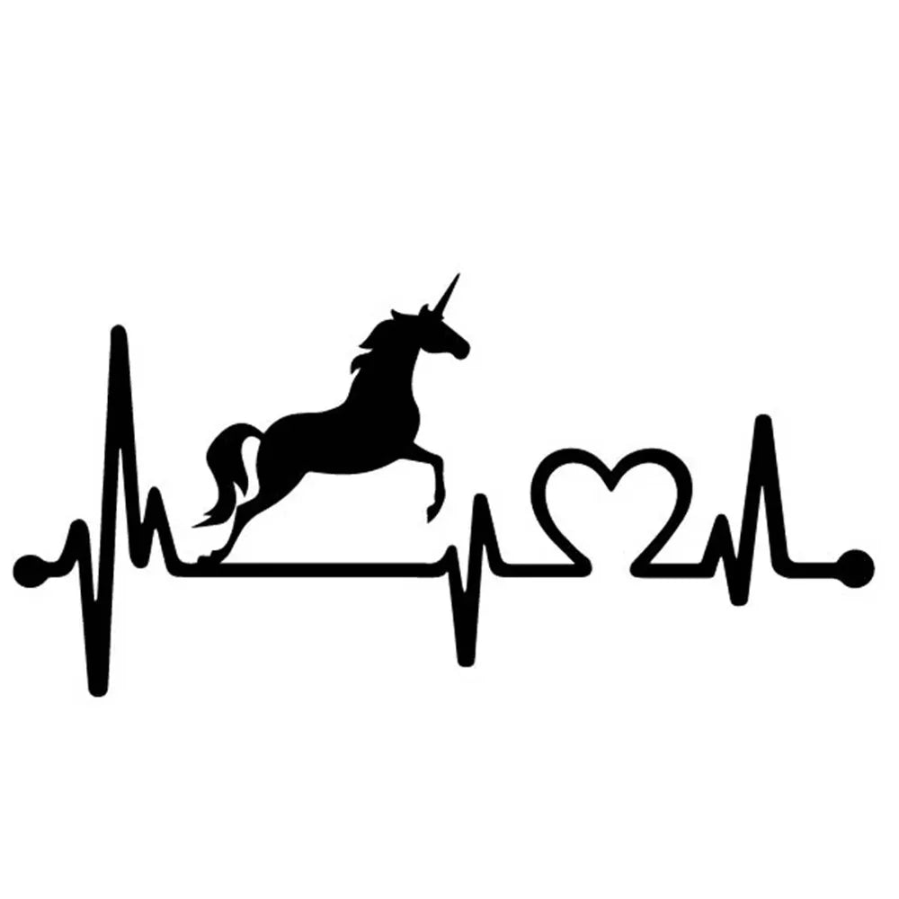 The Love of Unicorns Body Car Decorate Sticker Vinyl Decal (ONLINE ORDER ONLY)