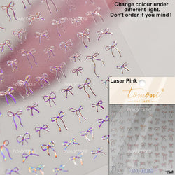 Lace Bowknot Hollow Out Fabric Art Fragmentation Sensation Petal Embossed Hottie Adhesive Nail Art Sticker Chic Manicure Decals (ONLINE ORDER ONLY)