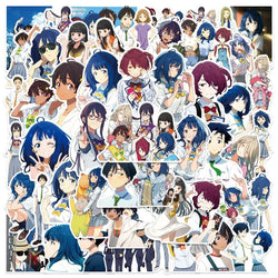 50pcs Cartoon Stickers: Luggage, Water Cup, Stationery, Phone, Laptop Decor (Online Order Only)