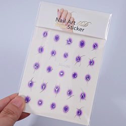 3D Blush Gradient Nail Art Stickers 12-Colors Aha Self-adhesive Rainbow Jelly Slider Japanese Style Translucent Gel Polish Wraps (ONLINE ORDER ONLY)