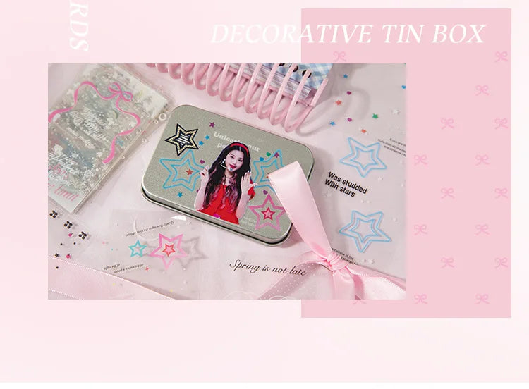 30pcs/pack Korean PET Transparent Sealing Decorative Stickers Cute Sticker for Idol Card Collage Material Journal DIY Decoration (ONLINE ORDER ONLY)