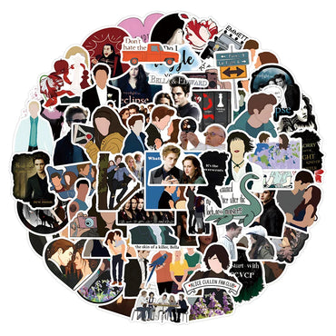 10/30/55/110PCS Movie Twilight Sticker Graffiti Skateboard Refrigerator Motorcycle Bike Water Cup Waterproof Cool Decal Sticker (ONLINE ORDER ONLY)