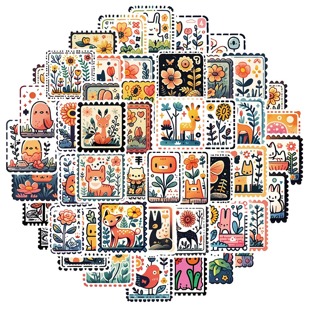 Retro Cartoon Graffiti Stickers - Aesthetic Decals for Skateboard, Phone, Fridge (10/30/50pcs) (ONLINE ORDER ONLY)