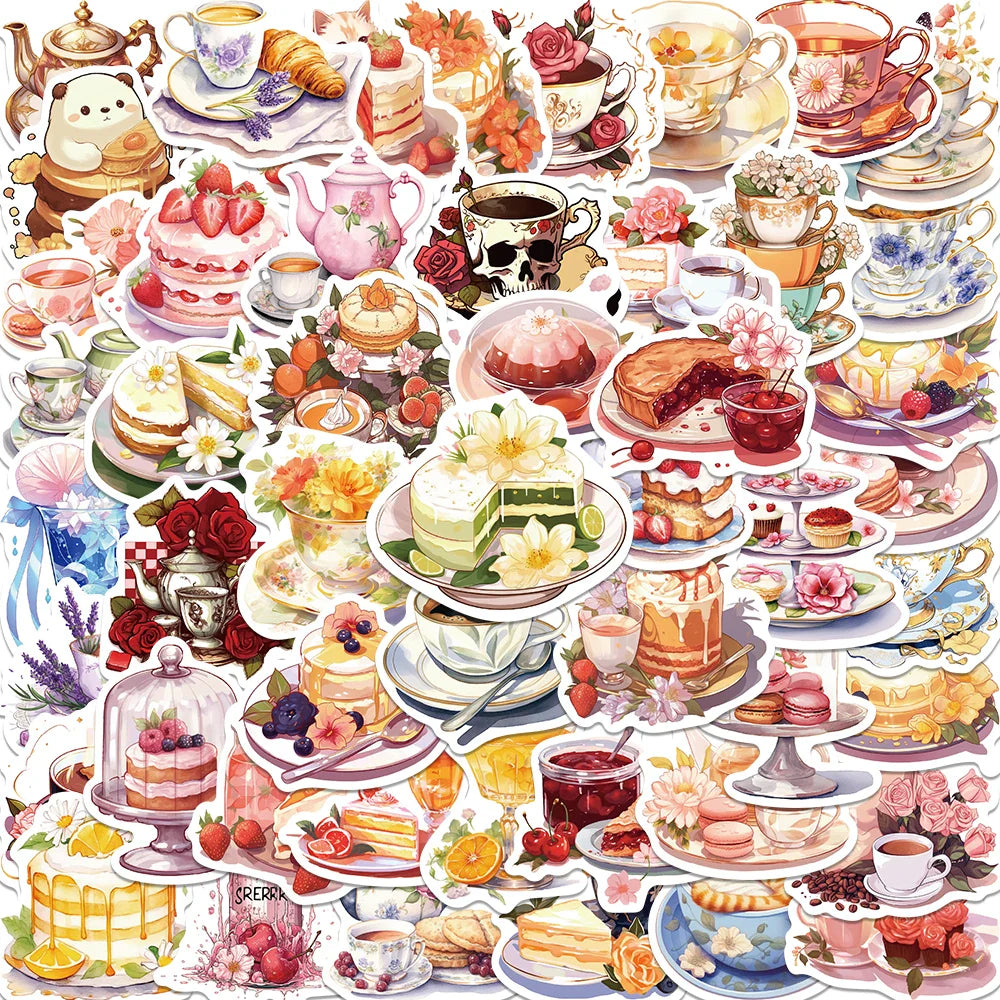 49PCS Girls Cartoon Sticker Set for Laptop, Car, Bicycle, Guitar, Waterproof DIY Planner (Online Order Only)