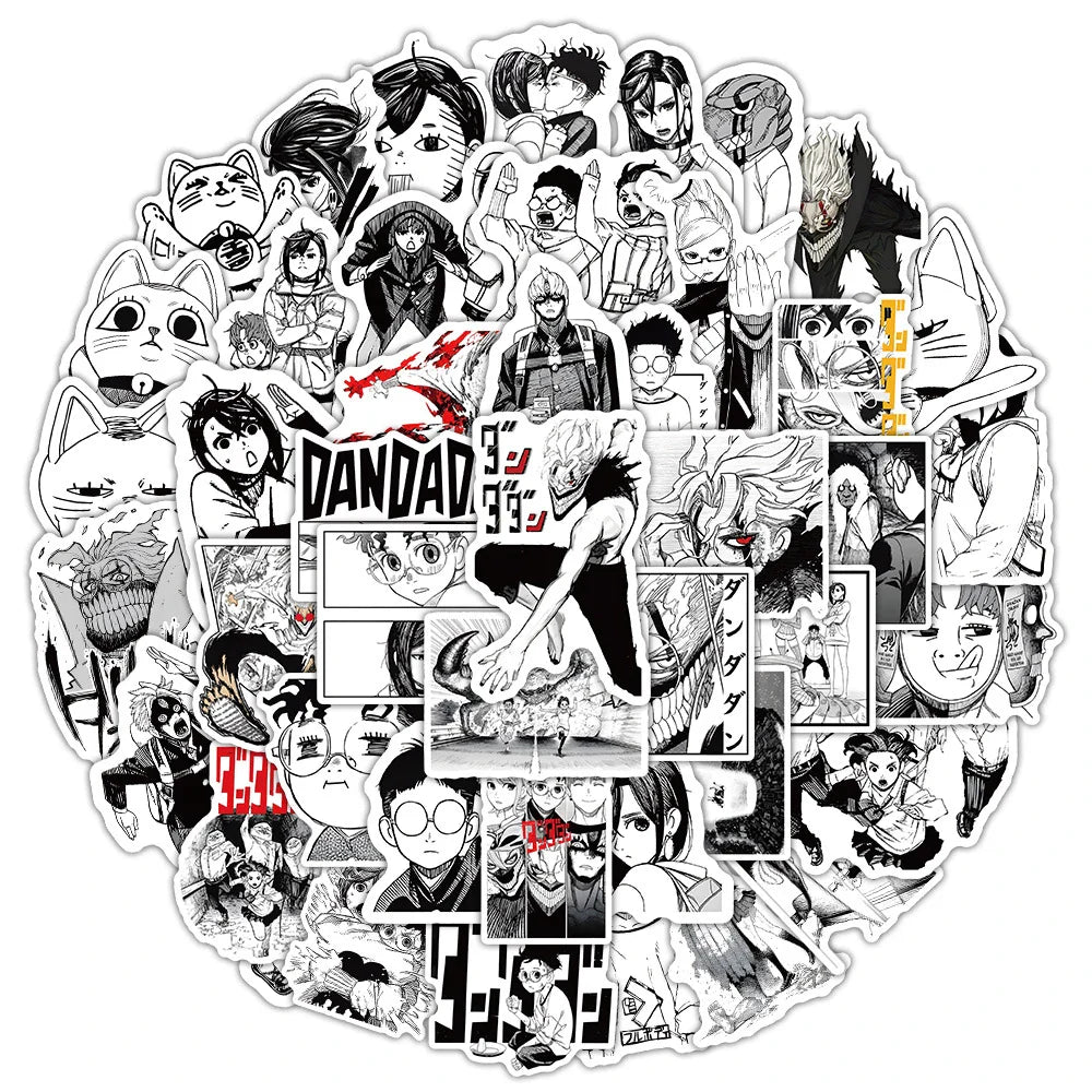 Anime Dandadan Graffiti Stickers Waterproof for Laptop Motorcycle Luggage Kids Toys (Online Order Only)