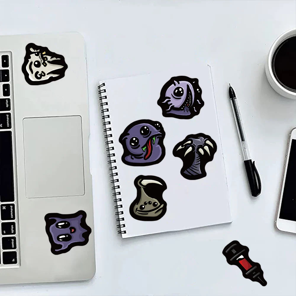 63pcs Brotato Game Desk Stickers Cartoon For Laptop Phone Guitar Luggage Waterproof Graffiti Vinyl Decals Kids Toys (ONLINE ORDER ONLY)
