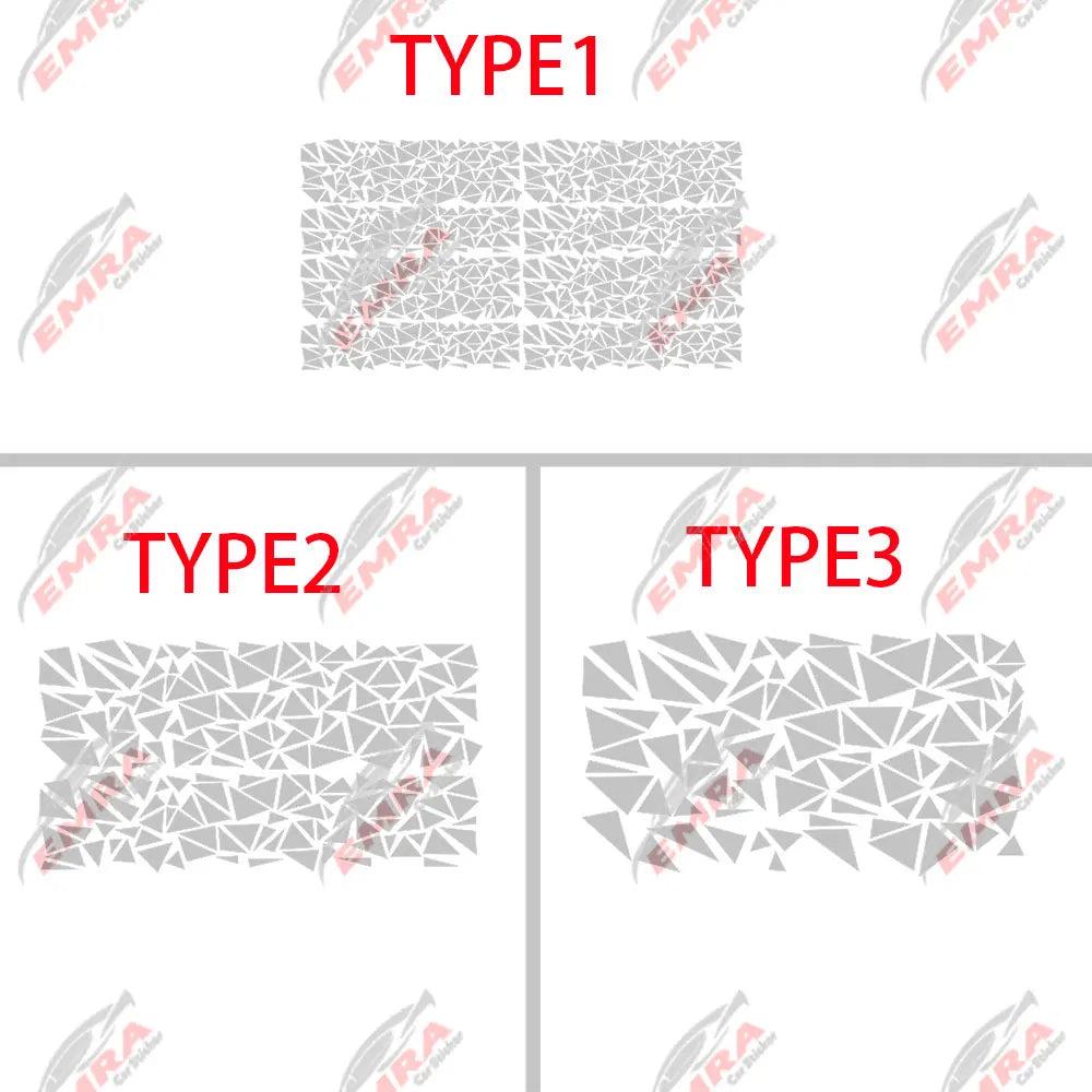 Angular Shape Sticker For Car Motorcycle Sticker Decoration Side Camouflage Kit Wrap Camo Tuning Styling Waterproof Vinyl Decals (ONLINE ORDER ONLY)