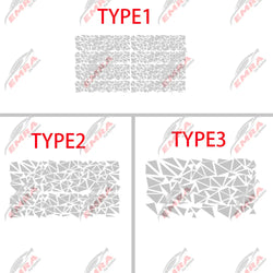 Angular Shape Sticker For Car Motorcycle Sticker Decoration Side Camouflage Kit Wrap Camo Tuning Styling Waterproof Vinyl Decals (ONLINE ORDER ONLY)