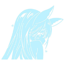 Japanese Anime Car Sticker Window Decoration Beautiful Girl Stickers Laptop Computer Auto Parts Vinyl Decal (ONLINE ORDER ONLY)